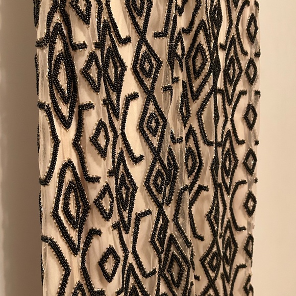 ALICE + OLIVIA Arlette Midi Dress Black/Cream Size 2 - Picture 9 of 12